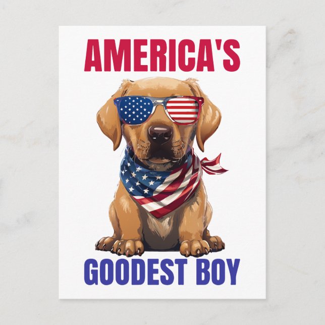 America’s Goodest Labrador Postcard (Front)