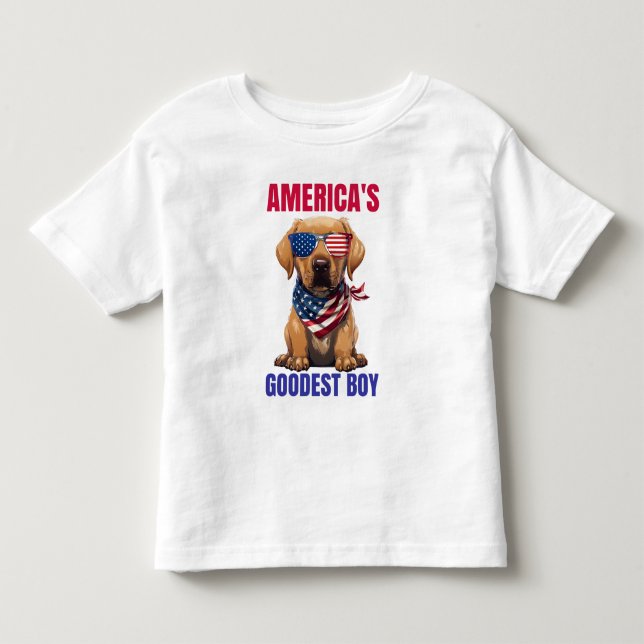 America’s Goodest Labrador Toddler T-shirt (Front)