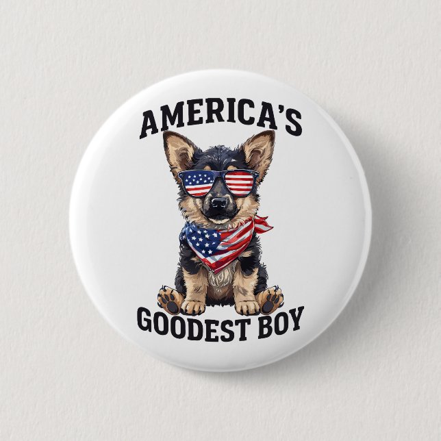 America’s Goodest Shepherd Button (Front)