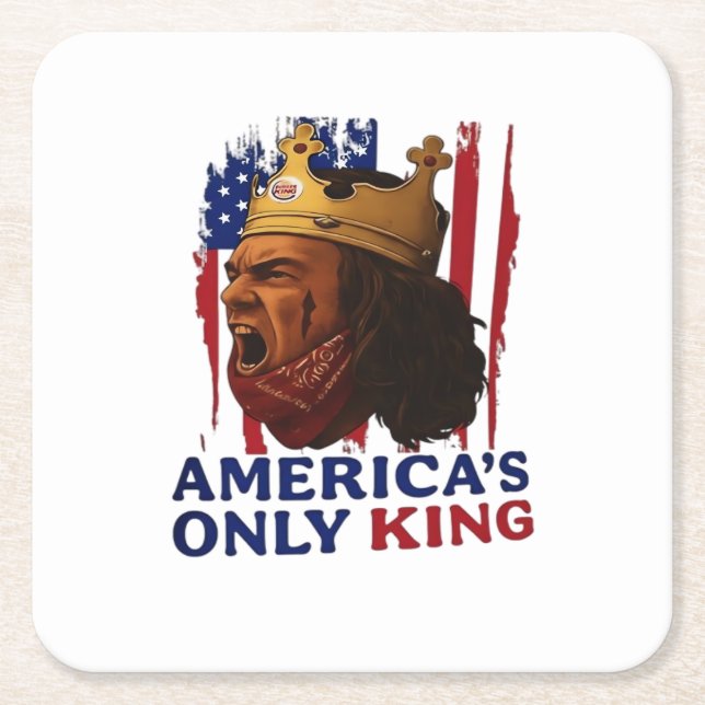 America’s Only King Square Paper Coaster (Front)