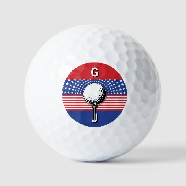 America’s Patriotic Golf Design Golf Balls (Front)