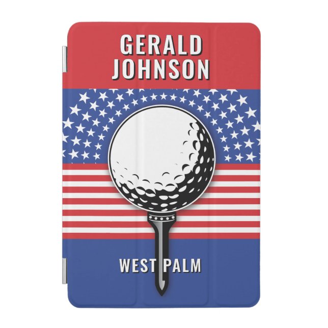 America’s Patriotic Golf Design iPad Mini Cover (Front)