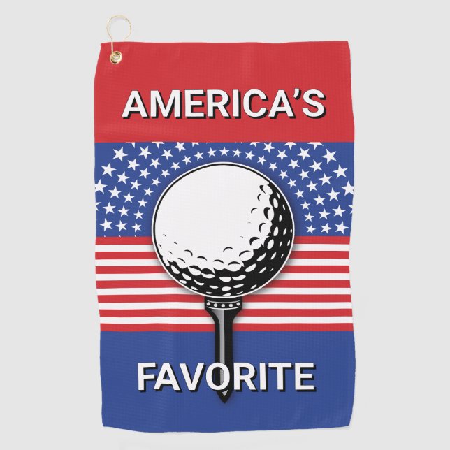 America’s Patriotic Golf Design Towel (Front)