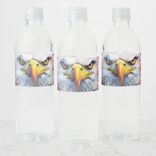 America’s Red Eagle Firew Water Bottle Label