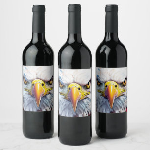 America’s Red Eagle Firew Wine Label