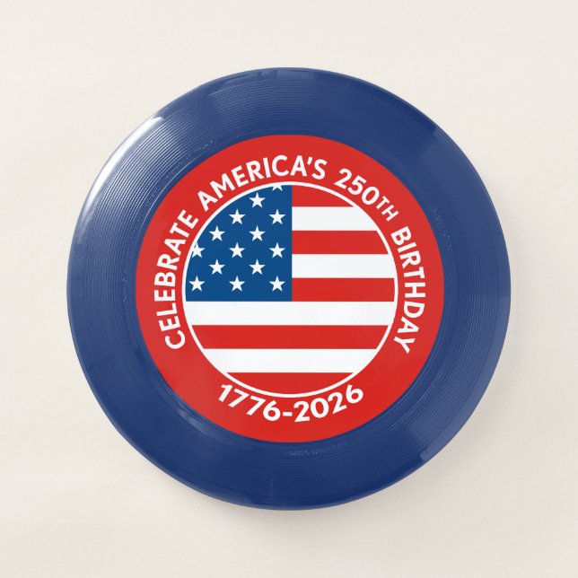 America Semiquincentennial 1776-2026 USA 250 Flag Wham-O Frisbee (Front)