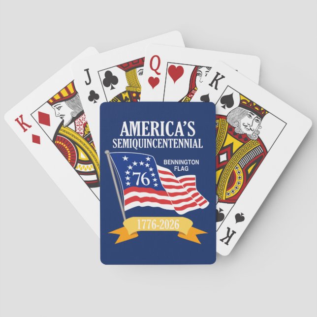 America Semiquincentennial 1776-2026 USA 250 Poker Cards (Back)