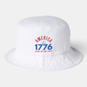 AMERICA SINCE 1776 LAND OF THE FREE  BUCKET HAT