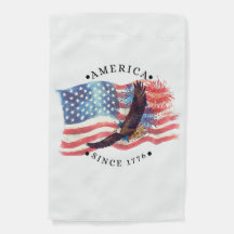 America Since 1776 Watercolor Flag/Eagle/Fireworks