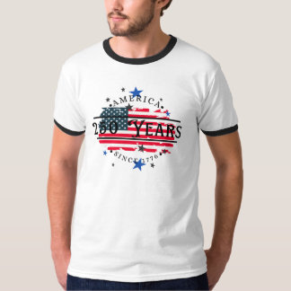 America since 1776 with American Flag/Stars Mens T-Shirt