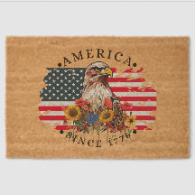 America Since 1776 With Flag/Eagle/Flowers II