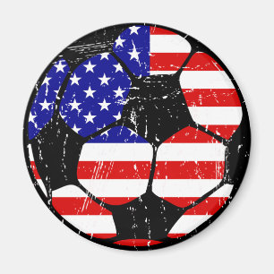 America Soccer Ball Magnets