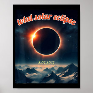 America solar eclipse texas 4.8.24 total solarAmer Poster