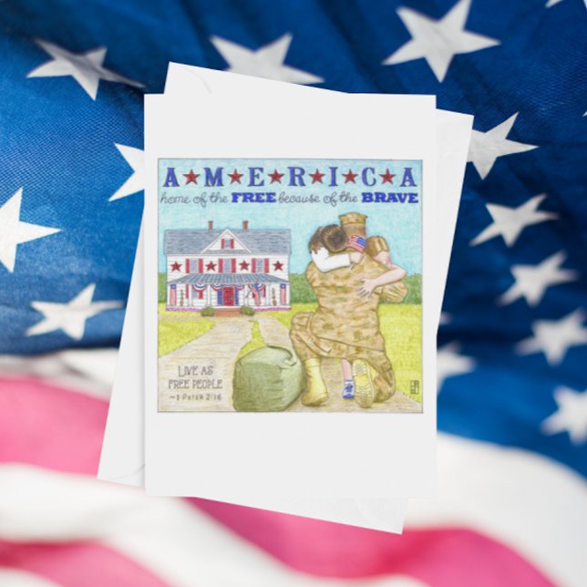 America Soldier Thank You Card (Creator Uploaded)