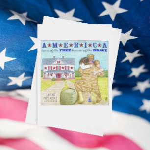 America Soldier You Thank Card