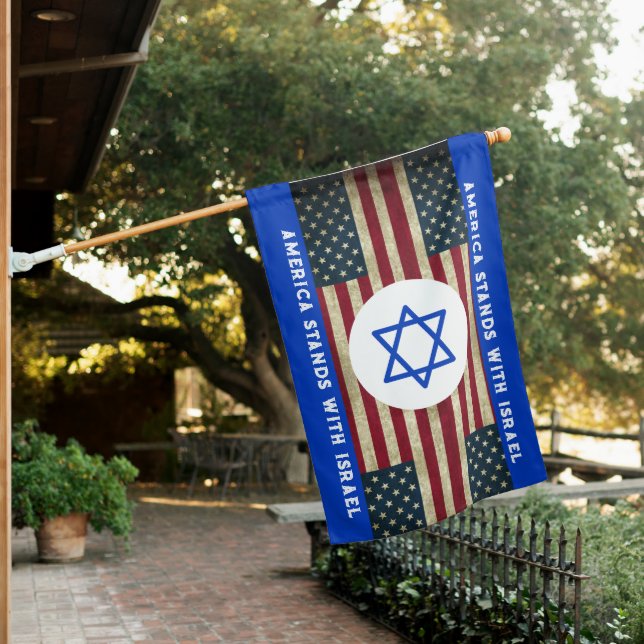 America Stands With Israel Flag (In SItu)