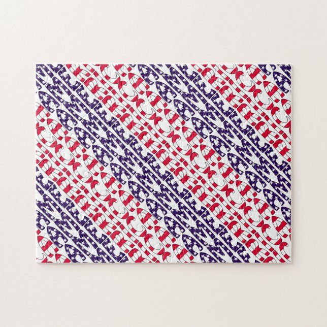 America Stars and Stripes Jigsaw Puzzle (Horizontal)