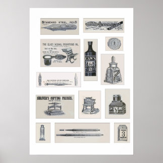 America Stationer 1881 Poster