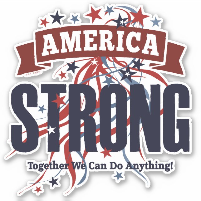 America Strong Sticker (Front)