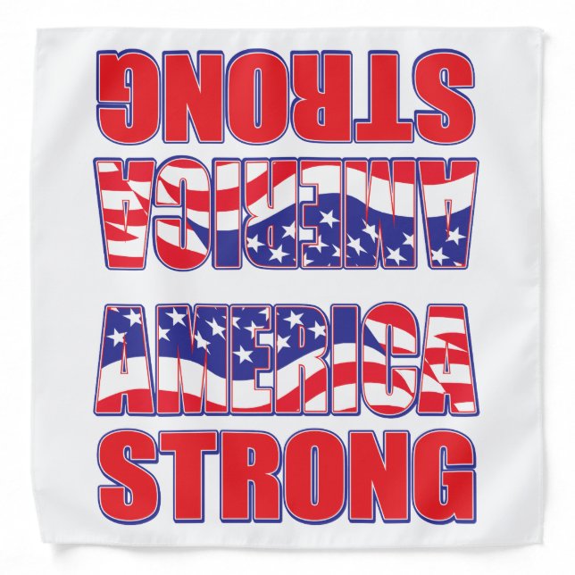America Strong Trump 2020 Bandana (Front)