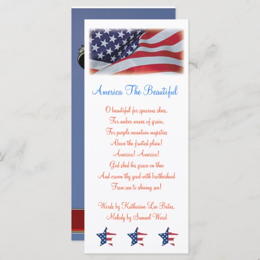 AMERICA THE BEAUTIFUL BOOKMARKS TEMPLATE (Front/Back)