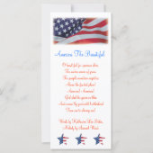 AMERICA THE BEAUTIFUL BOOKMARKS TEMPLATE (Front)