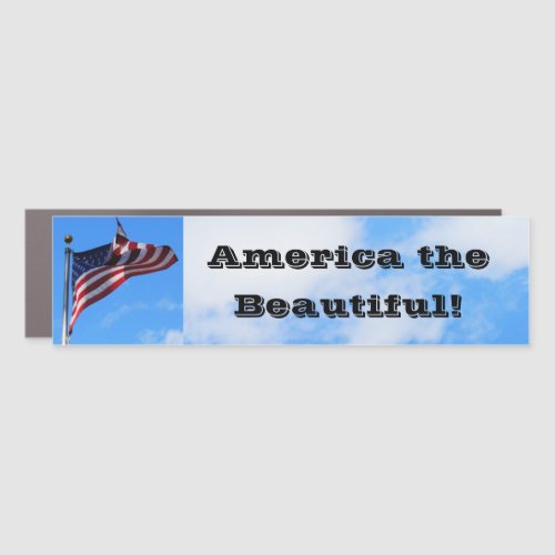 America the Beautiful Car Magnet