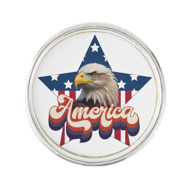 America the Beautiful  Lapel Pin (Front)