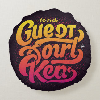  "America the Great" Round Pillow