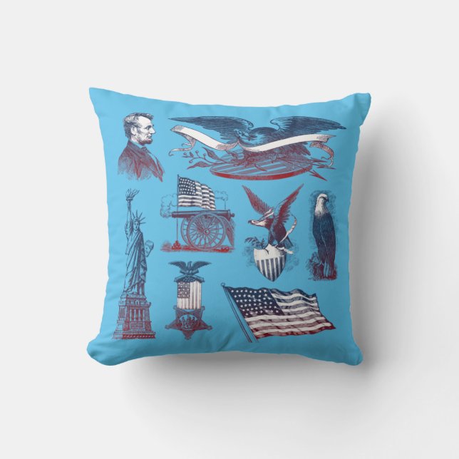 America The Great Throw Pillow (Front)