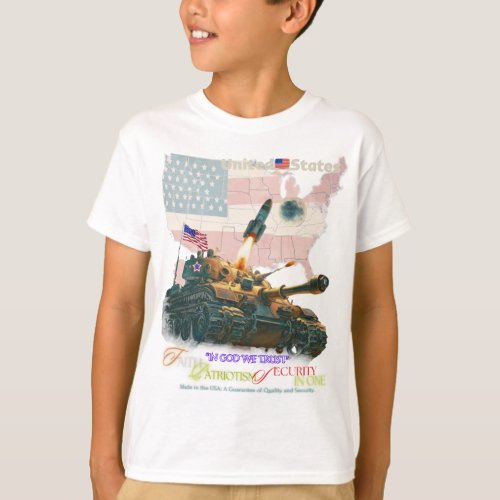America _ The Star of Hope and Security  T_Shirt