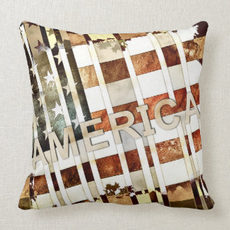 America Throw Pillow