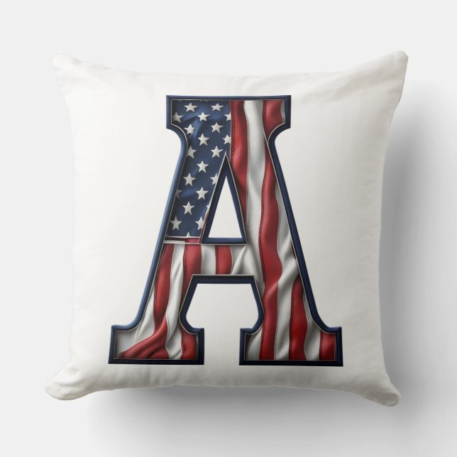 America. Throw Pillow (Front)