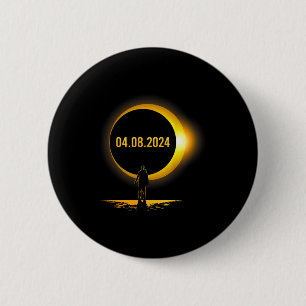 America Totality 04 08 24 Funny Total Solar Eclips Button