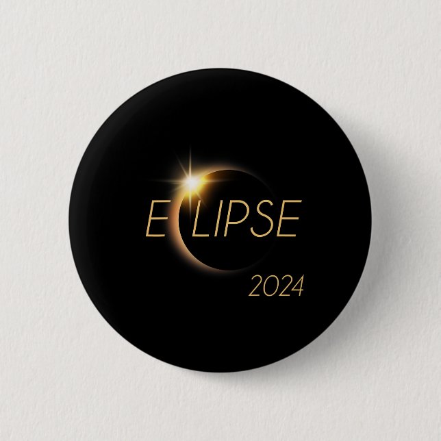 America Totality 04 08 24 Total Solar Eclipse 2024 Button (Front)