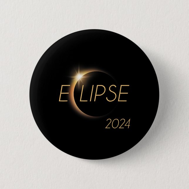 America Totality 04 08 24 Total Solar Eclipse 2024 Button (Front)
