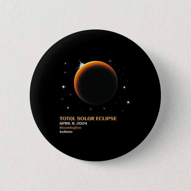 America Totality 04 08 24 Total Solar Eclipse 2024 Button (Front)