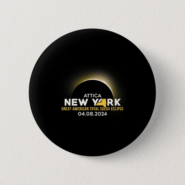 America Totality 04 08 24 Total Solar Eclipse 2024 Button (Front)