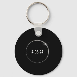 America Totality 04.08.24 Total Solar Eclipse 2024 Keychain