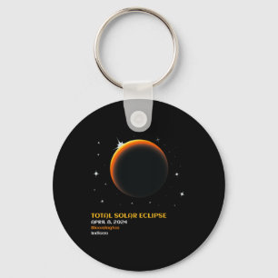 America Totality 04 08 24 Total Solar Eclipse 2024 Keychain