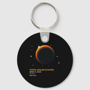 America Totality 04 08 24 Total Solar Eclipse 2024 Keychain