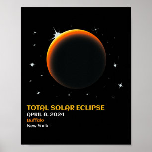 America Totality 04 08 24 Total Solar Eclipse 2024 Poster