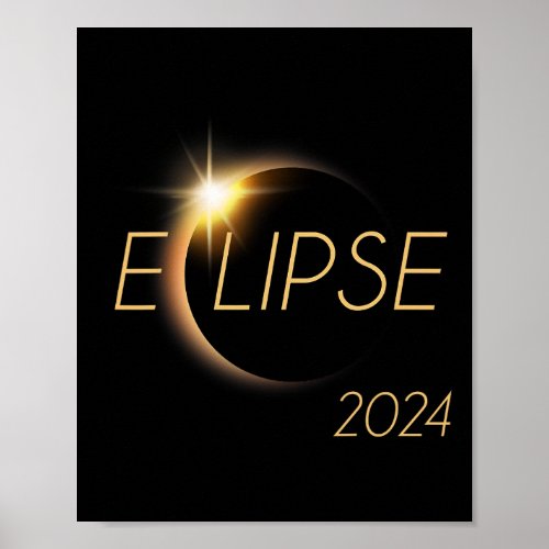 America Totality 04 08 24 Total Solar Eclipse 2024 Poster