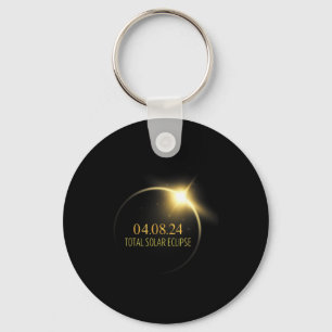 America Totality Solar Eclipse 2024 4.08.24 Access Keychain