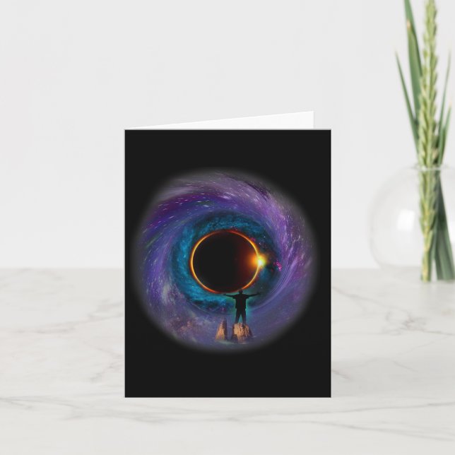 America Totality Spring 4.08.24 Total Solar Eclips Card (Front)