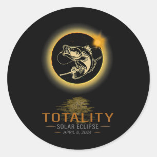 America Totality Spring 4 08 24 Total Solar Eclips Classic Round Sticker