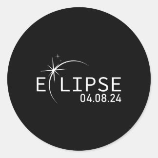 America Totality Spring 4.08.24 Total Solar Eclips Classic Round Sticker