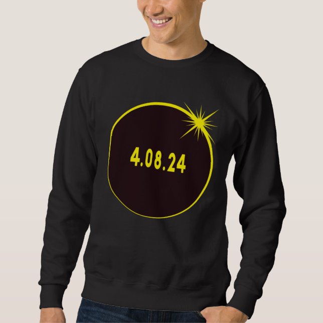 America Totality Spring 4 08 24 Total Solar Eclips Sweatshirt (Front)