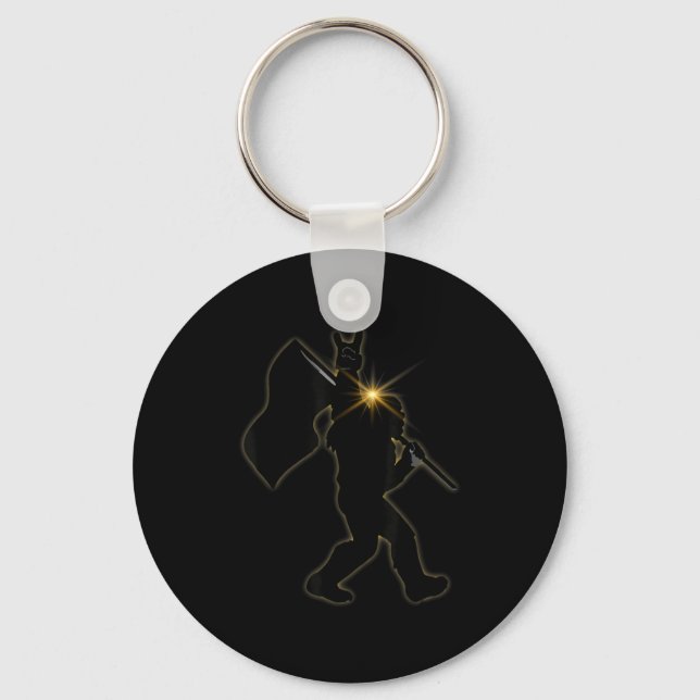 America Totality Total Solar Eclipse 4.08.2024 Fun Keychain (Front)