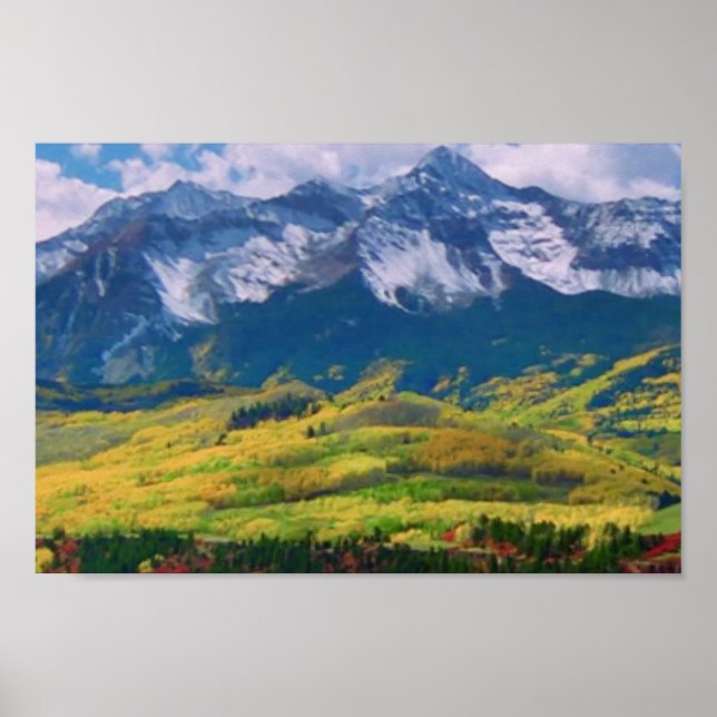 America Tree Line Olympic National Park mountain Poster (Front)